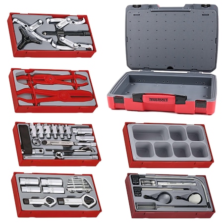 Teng Tools 40 Piece Oil Service, Extractor, Puller, Hose Clamp & Inspection Kit TC-6T-24